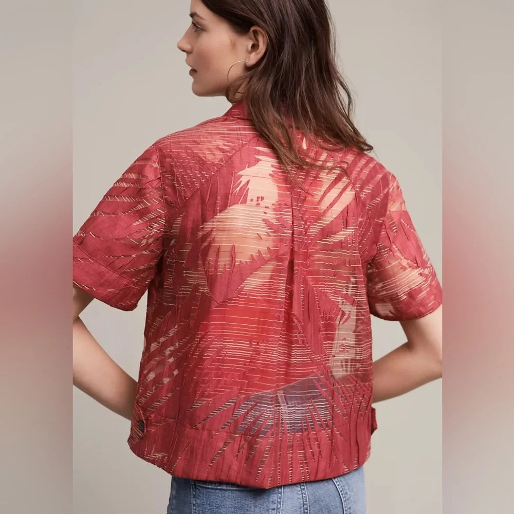 Maeve Sun Palm Midi Top - Picture 3 of 5